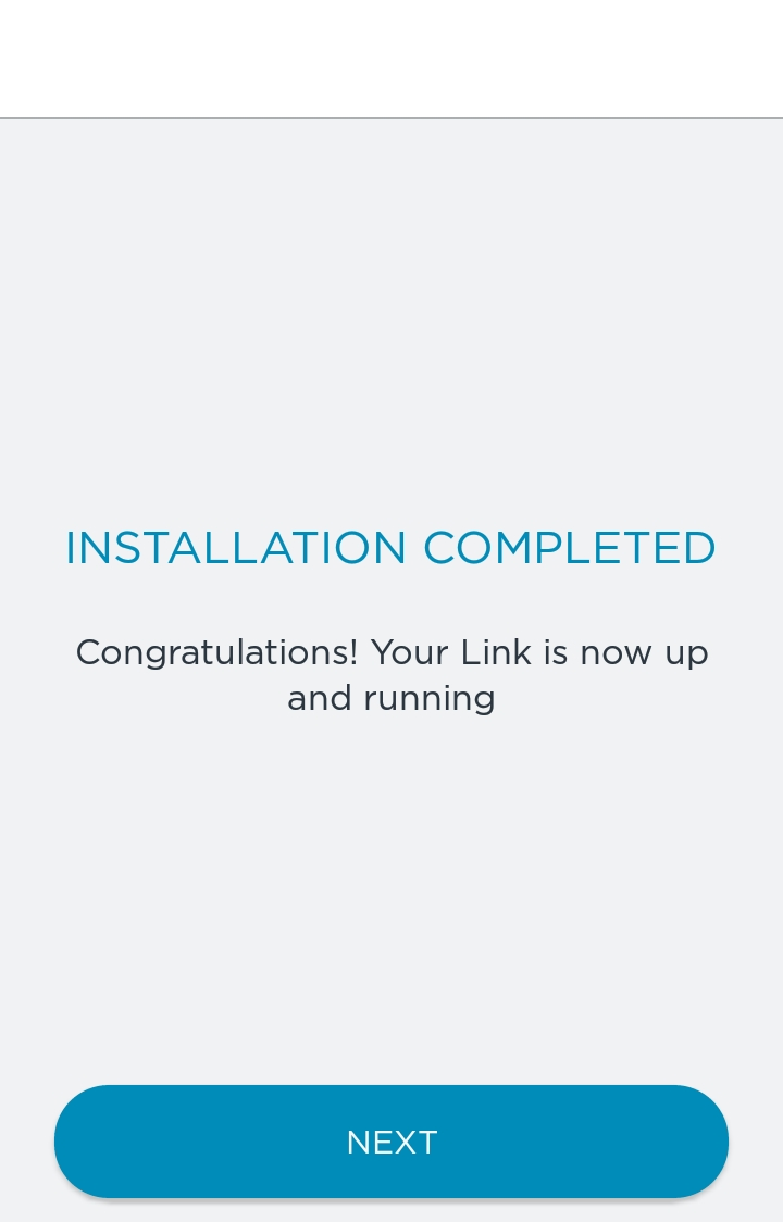 Link Completed Positioning and installing the Link